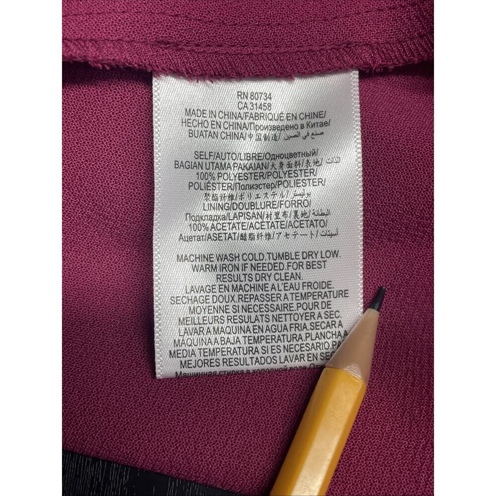 NWT BCBGeneration Womens 2 Purpleberry Flutter Slv Mini Cocktail Dress Flounce - Picture 11 of 12